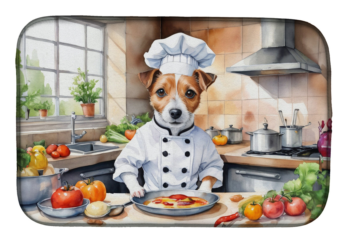 Buy this Jack Russell Terrier The Chef Dish Drying Mat