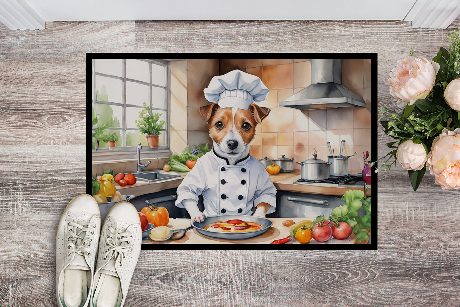 Jack Russell Terrier The Chef Doormat