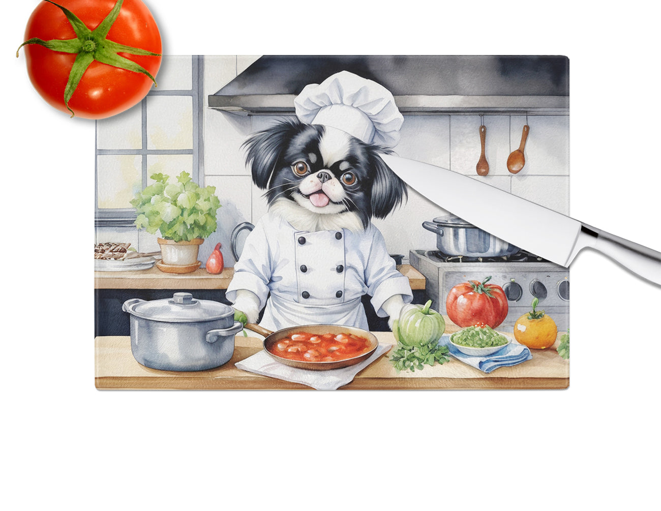 Japanese Chin The Chef Glass Cutting Board