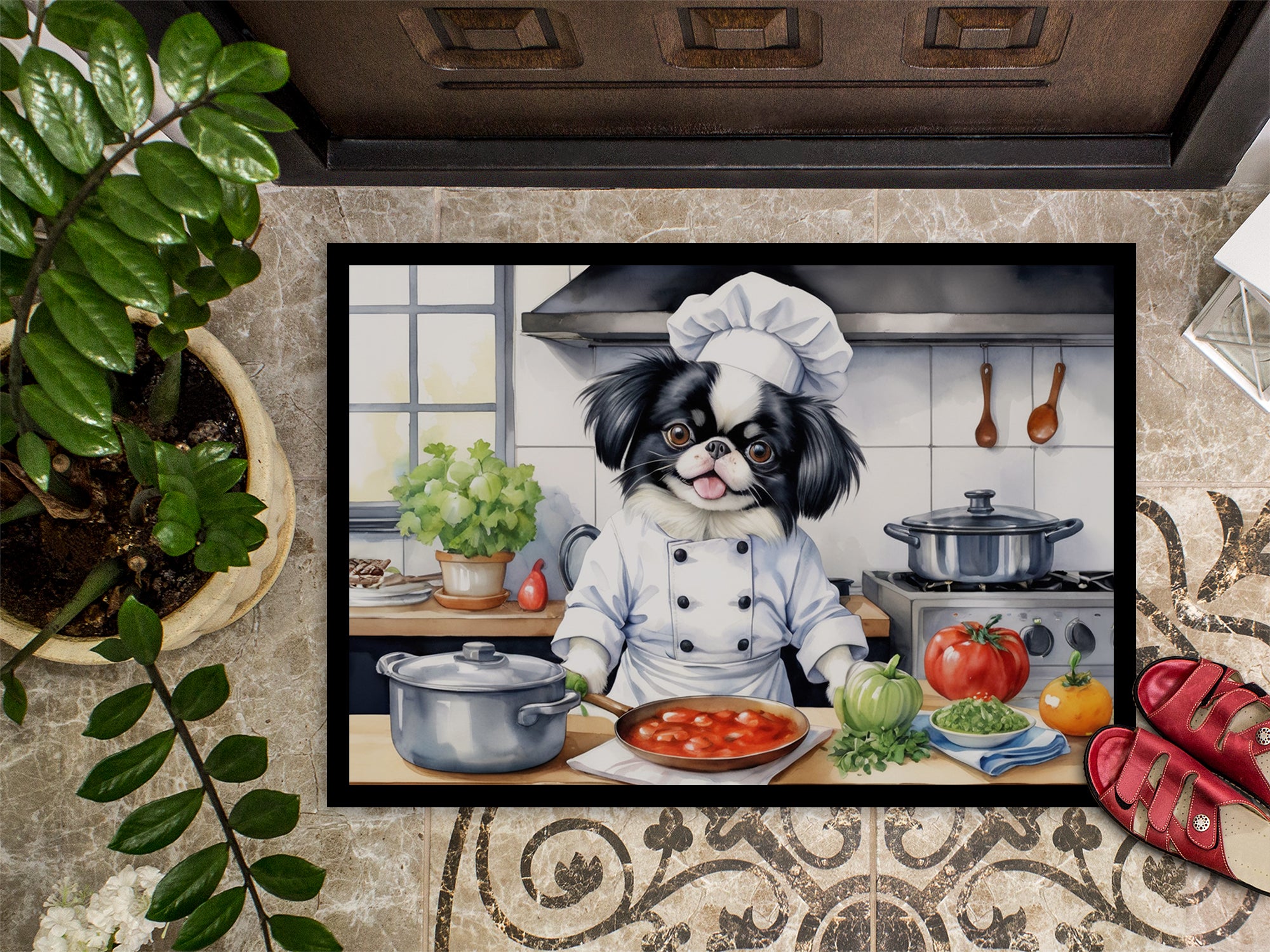 Japanese Chin The Chef Doormat