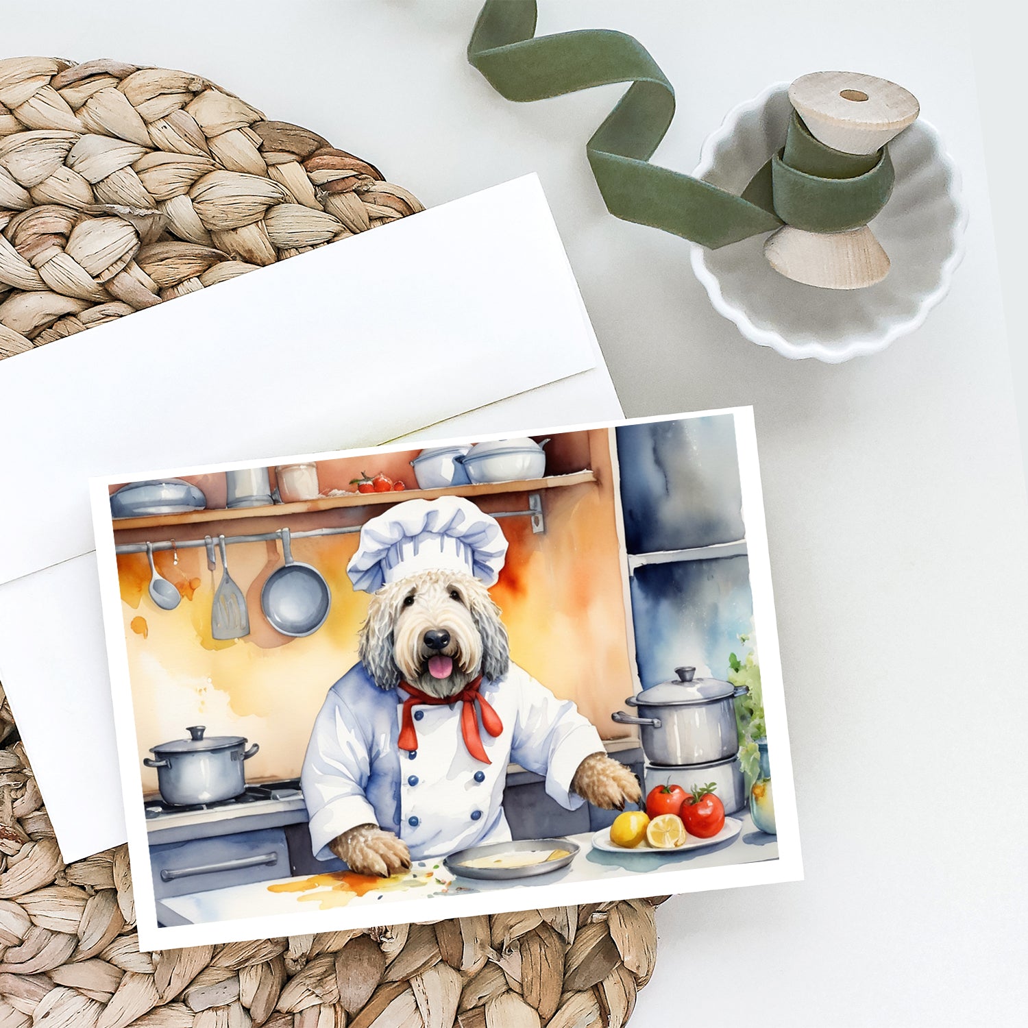 Komondor The Chef Greeting Cards Pack of 8