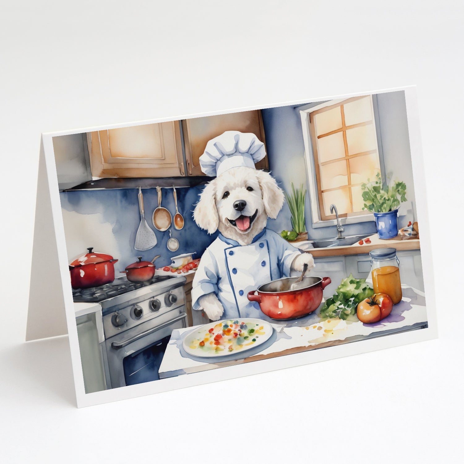 Buy this Kuvasz The Chef Greeting Cards Pack of 8