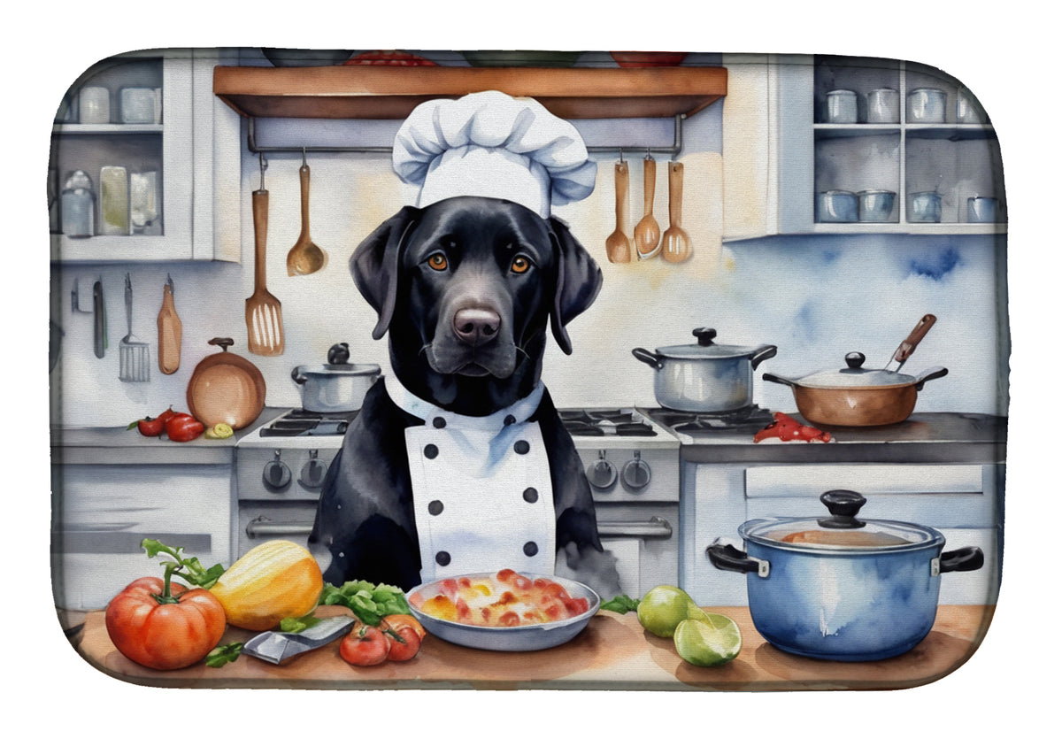 Buy this Black Labrador Retriever The Chef Dish Drying Mat