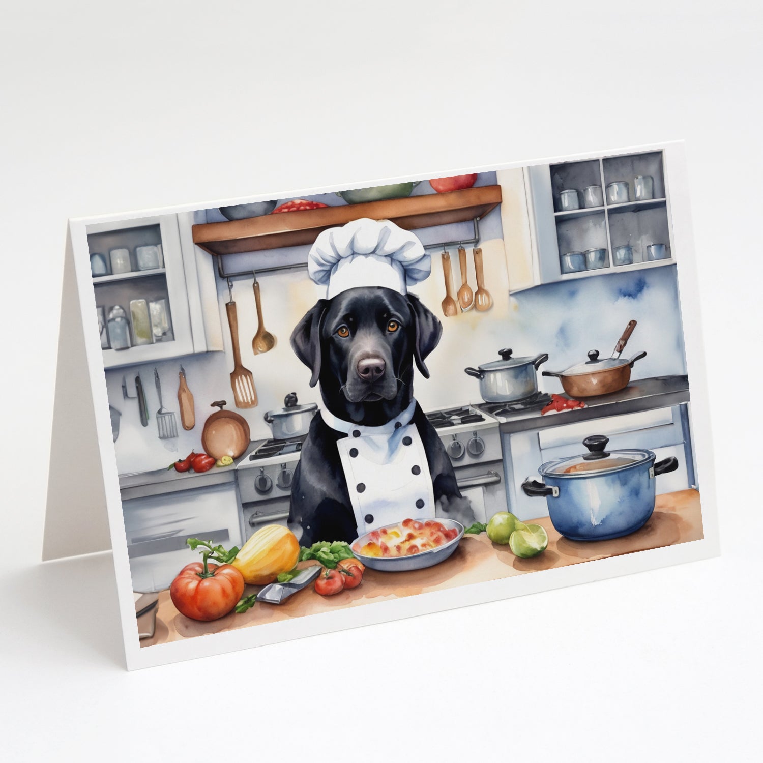 Buy this Black Labrador Retriever The Chef Greeting Cards Pack of 8