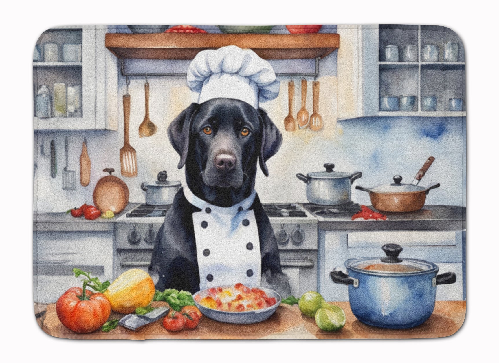 Buy this Black Labrador Retriever The Chef Memory Foam Kitchen Mat