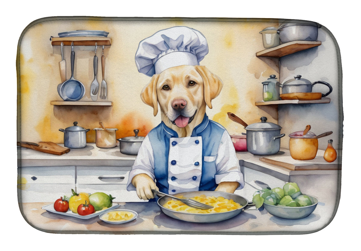 Buy this Yellow Labrador Retriever The Chef Dish Drying Mat