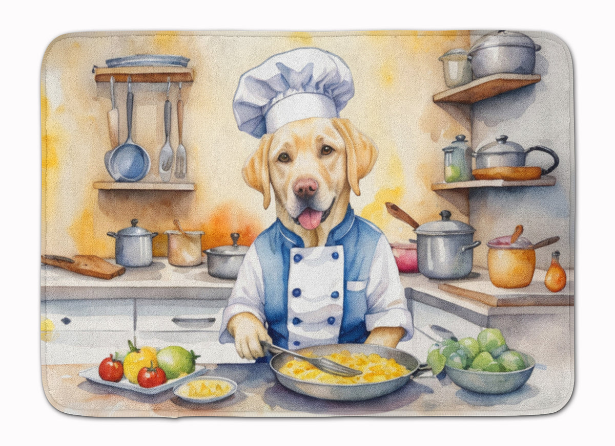 Buy this Yellow Labrador Retriever The Chef Memory Foam Kitchen Mat