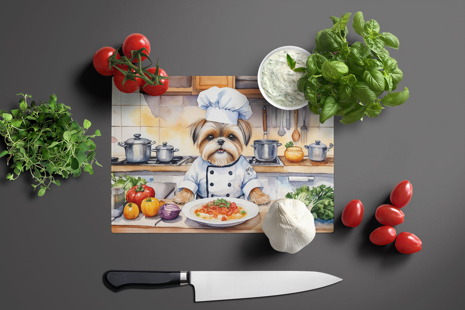 Buy this Lhasa Apso The Chef Glass Cutting Board