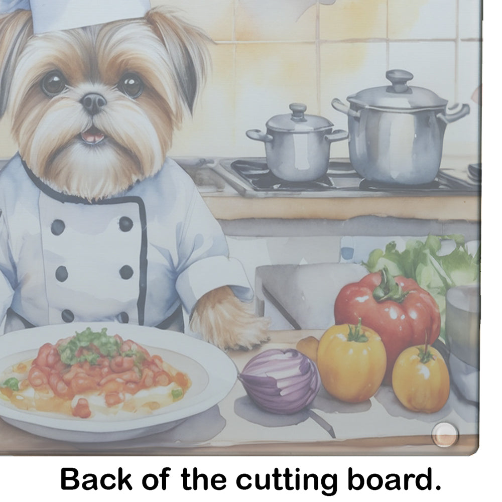 Lhasa Apso The Chef Glass Cutting Board
