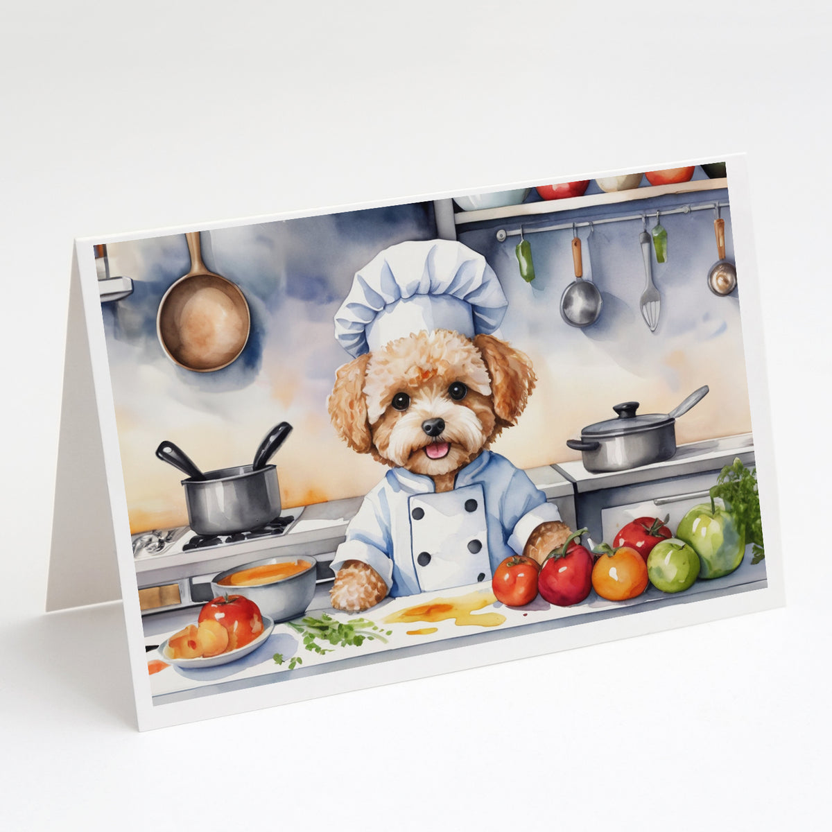 Buy this Maltipoo The Chef Greeting Cards Pack of 8