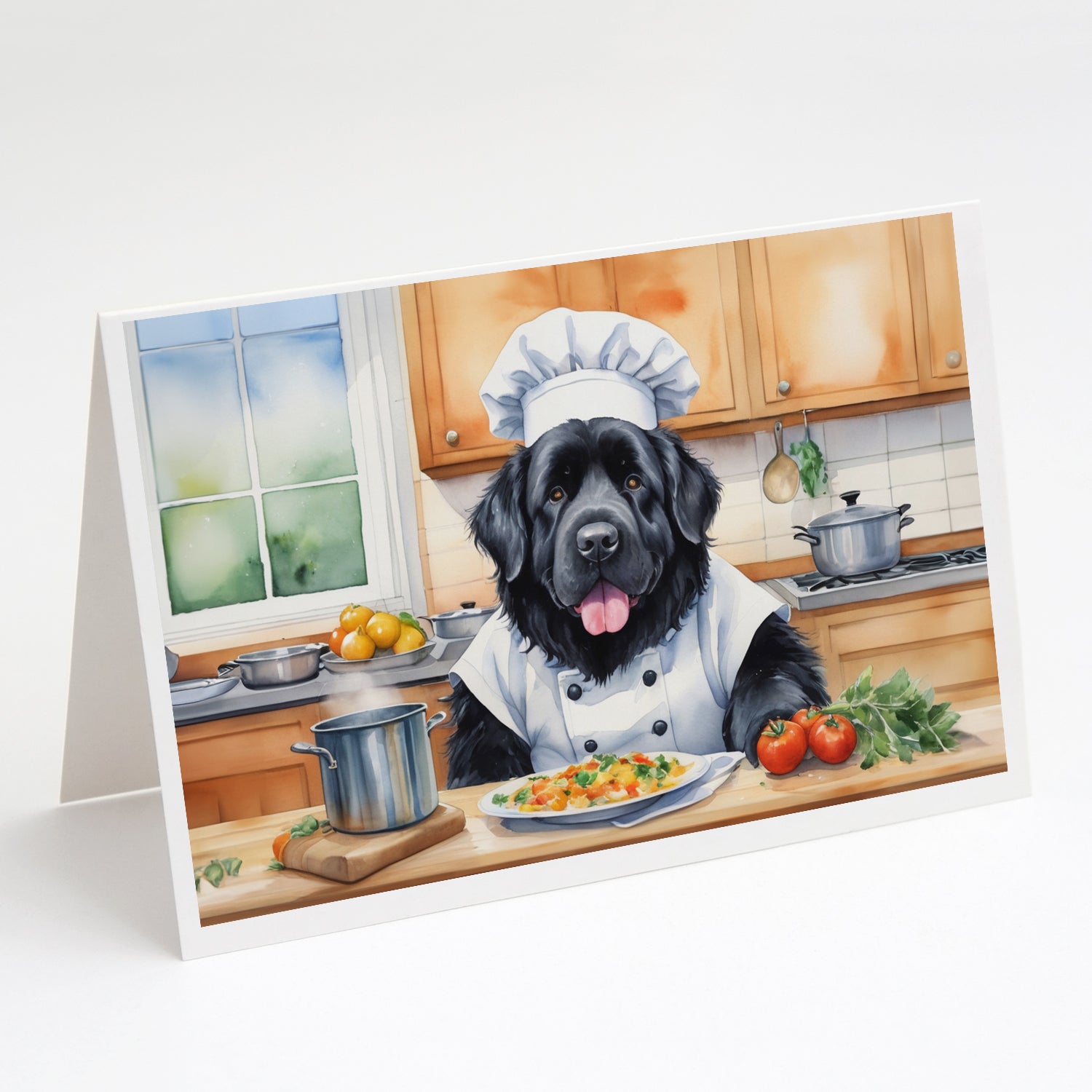 Buy this Newfoundland The Chef Greeting Cards Pack of 8