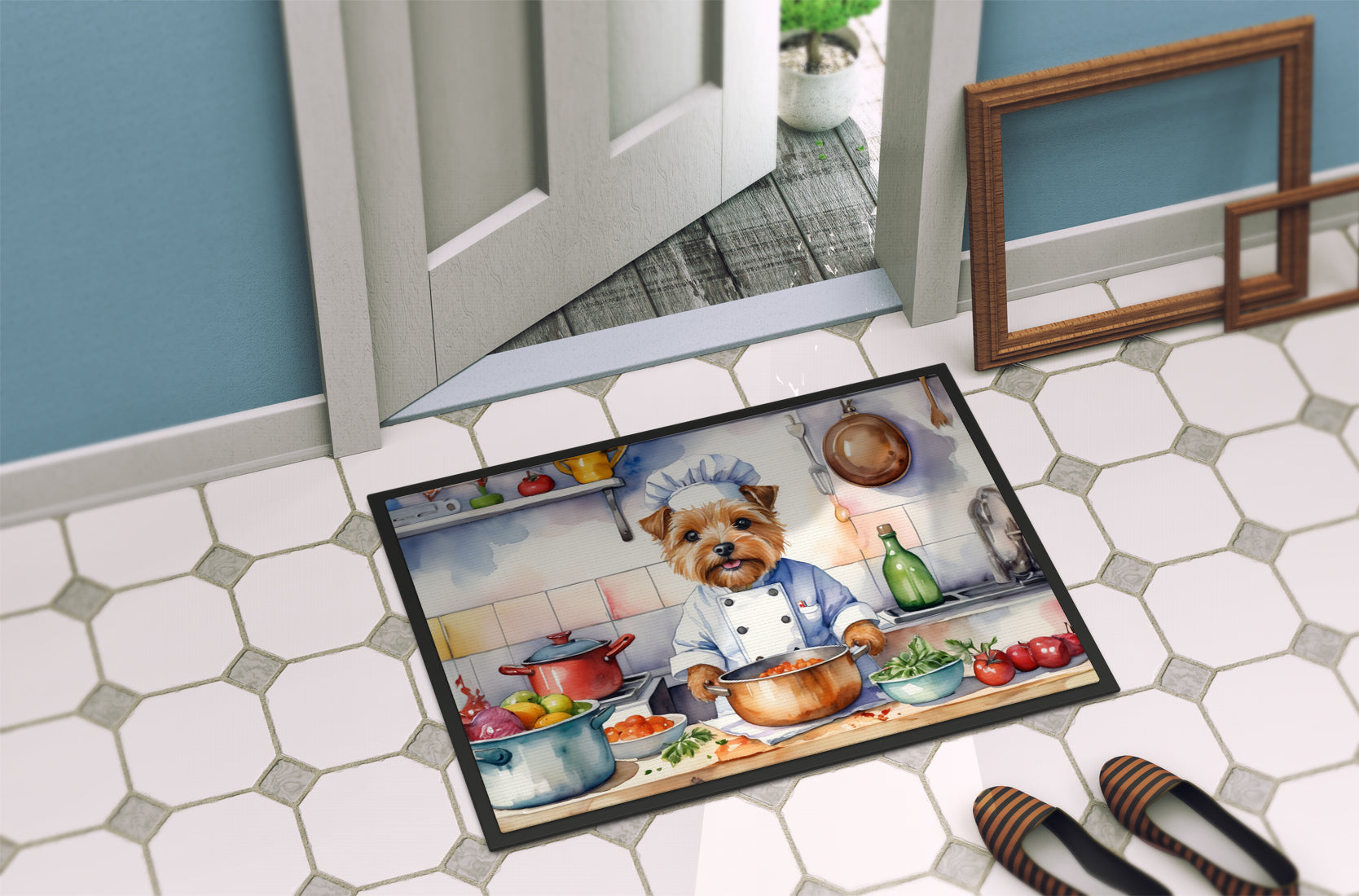 Norfolk Terrier The Chef Doormat