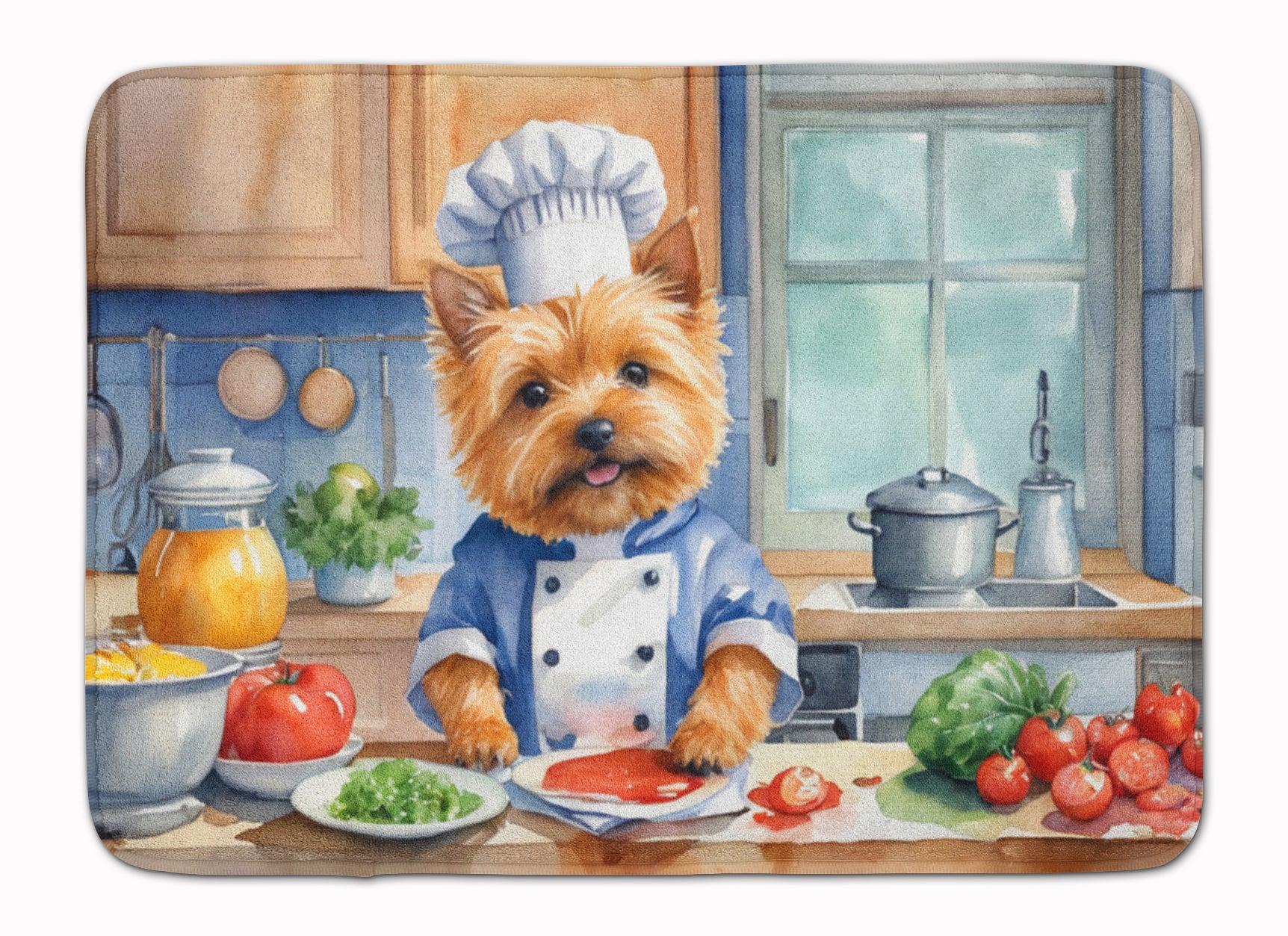 Buy this Norwich Terrier The Chef Memory Foam Kitchen Mat