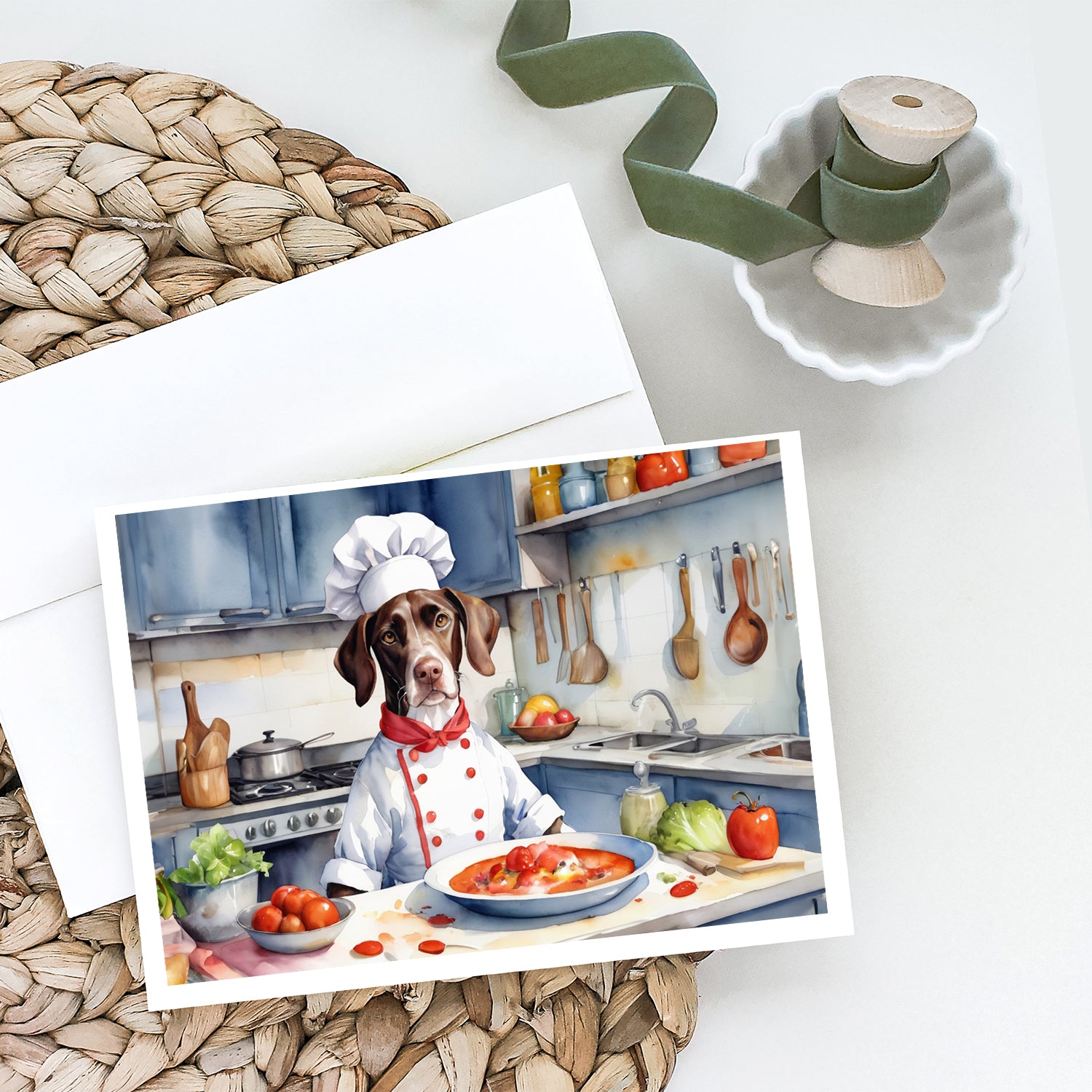 Buy this Pointer The Chef Greeting Cards Pack of 8