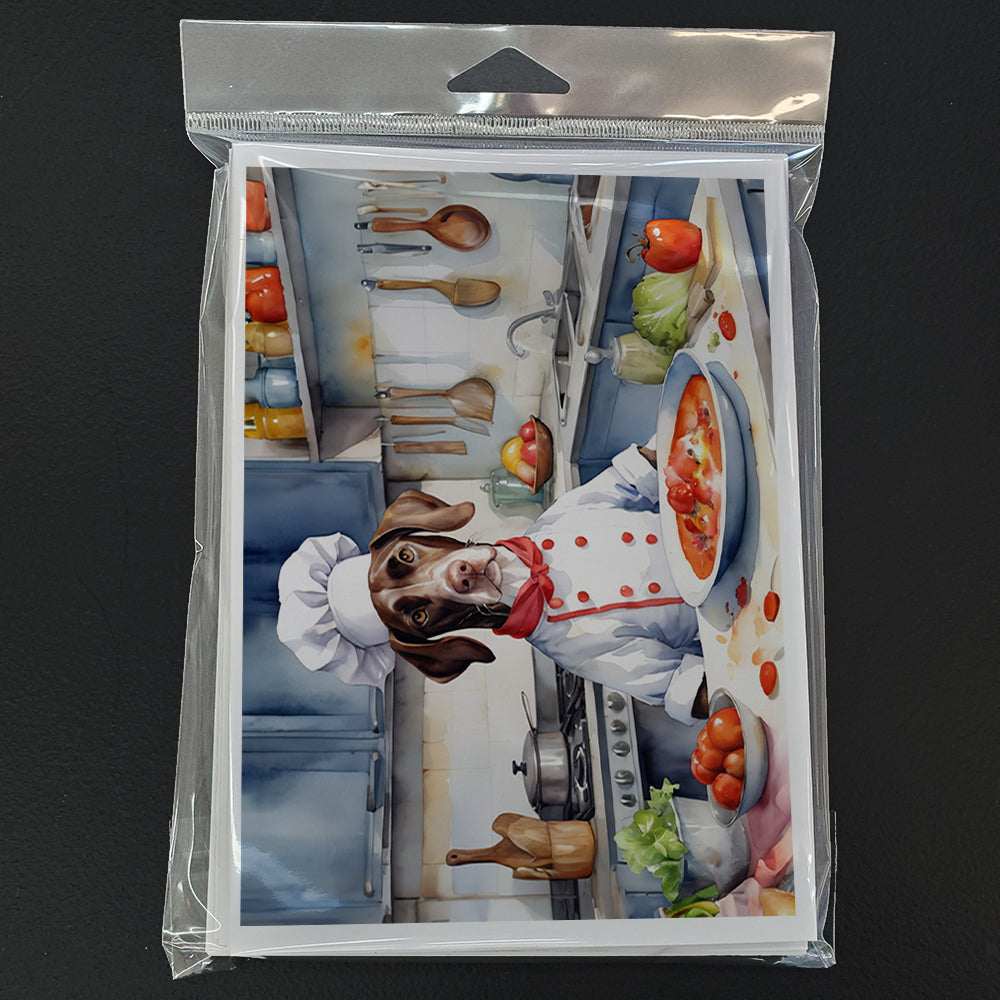 Pointer The Chef Greeting Cards Pack of 8