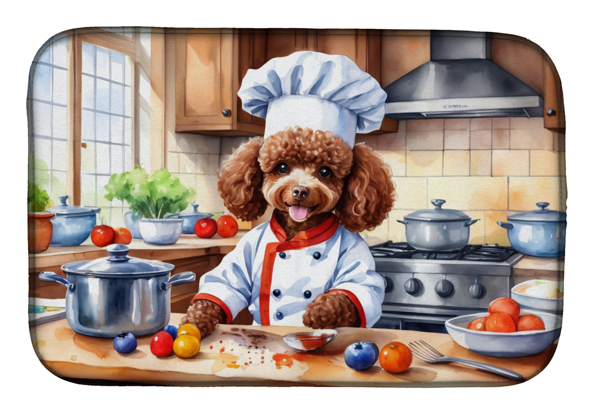 Buy this Chocolate Poodle The Chef Dish Drying Mat