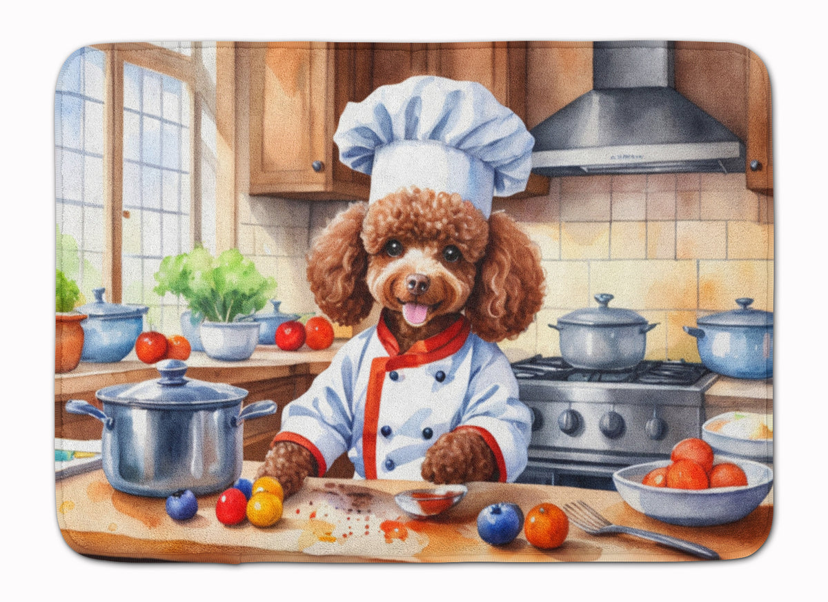 Buy this Chocolate Poodle The Chef Memory Foam Kitchen Mat