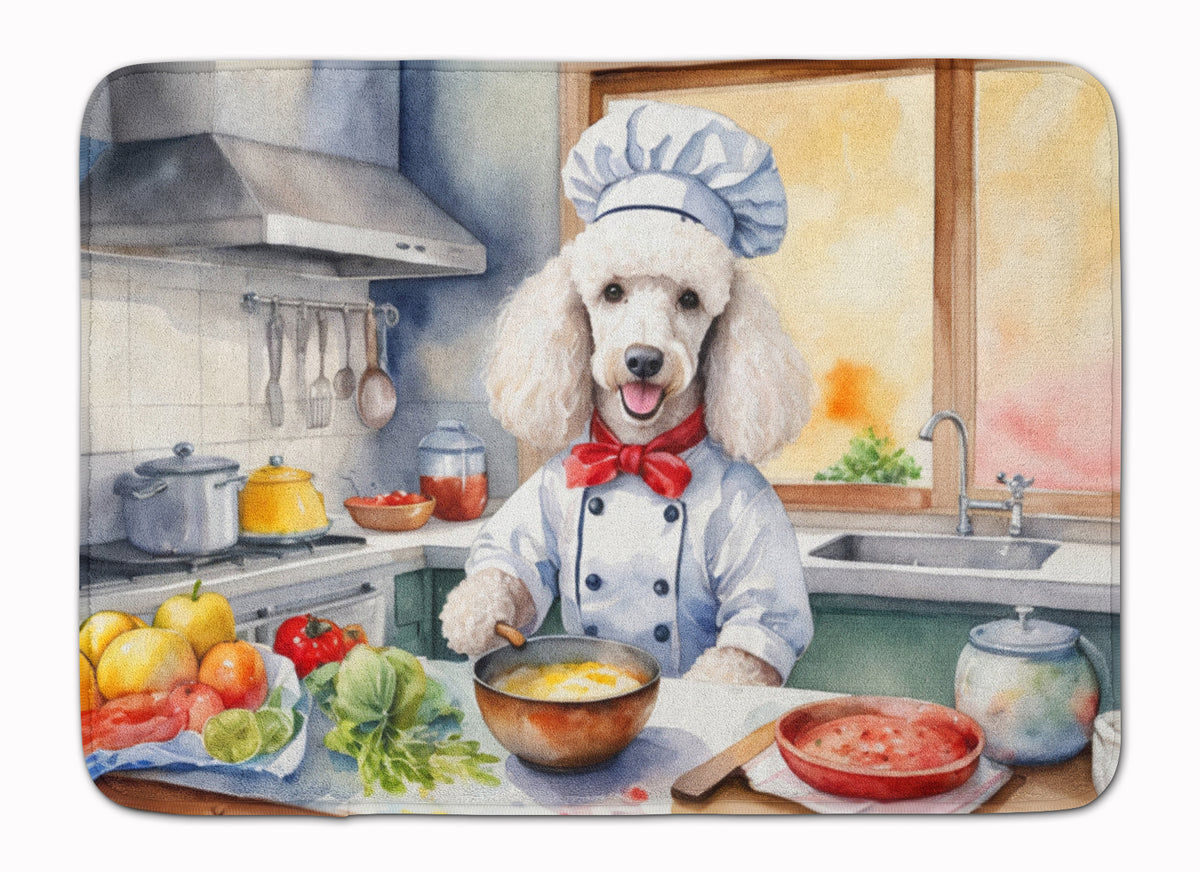 Buy this White Poodle The Chef Memory Foam Kitchen Mat