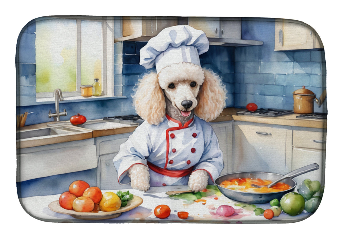 Buy this White Poodle The Chef Dish Drying Mat