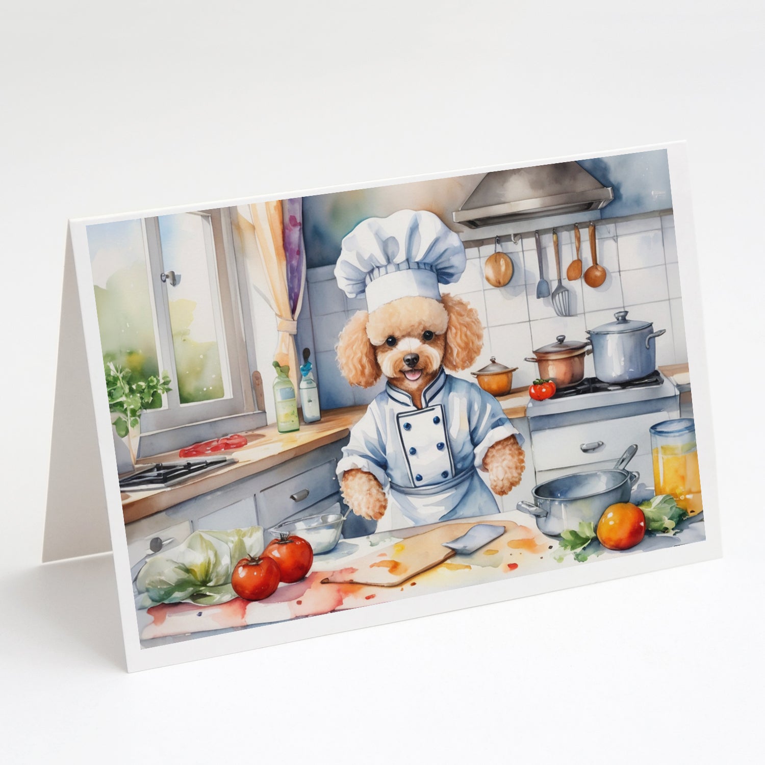 Buy this Poodle The Chef Greeting Cards Pack of 8