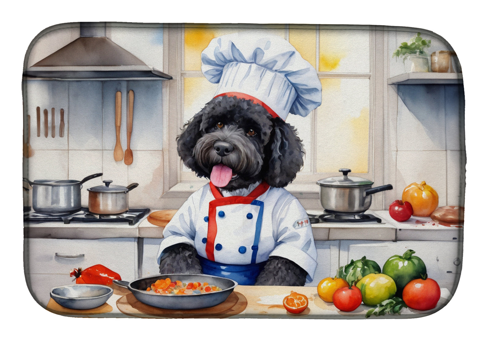 Buy this Portuguese Water Dog The Chef Dish Drying Mat