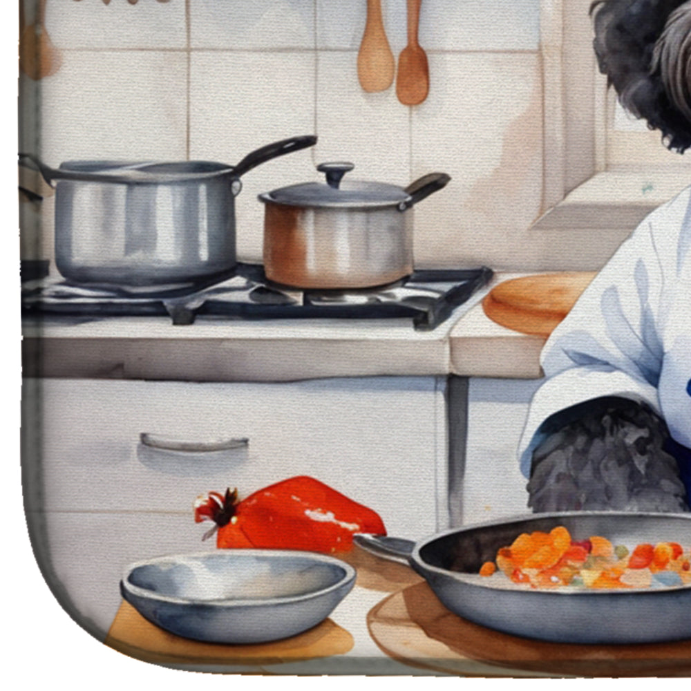 Portuguese Water Dog The Chef Dish Drying Mat