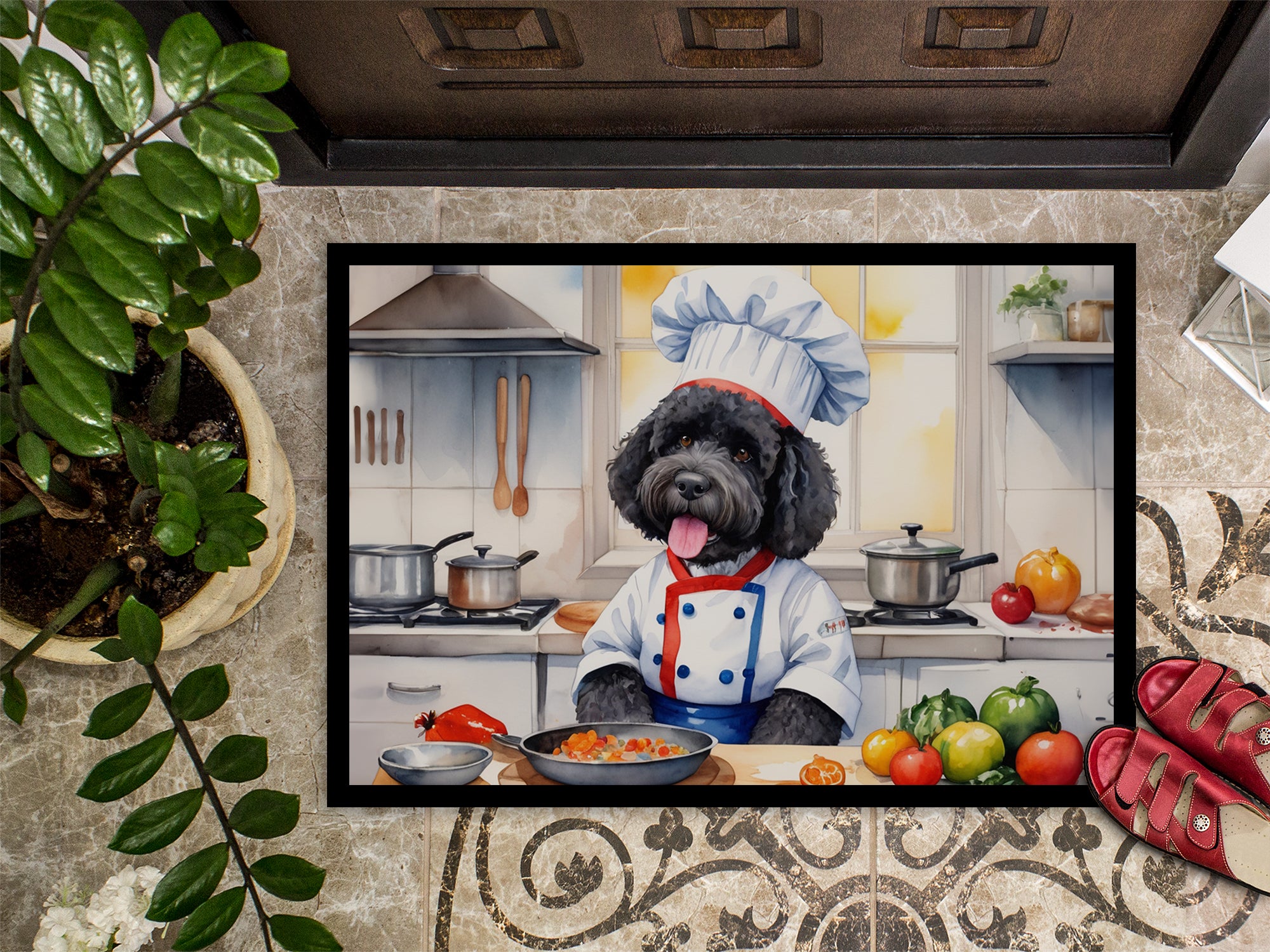 Portuguese Water Dog The Chef Doormat