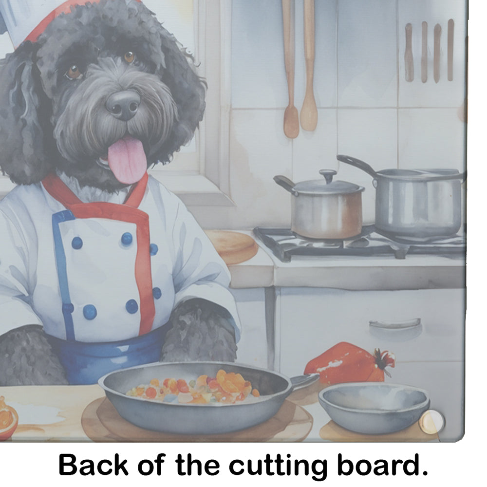 Portuguese Water Dog The Chef Glass Cutting Board