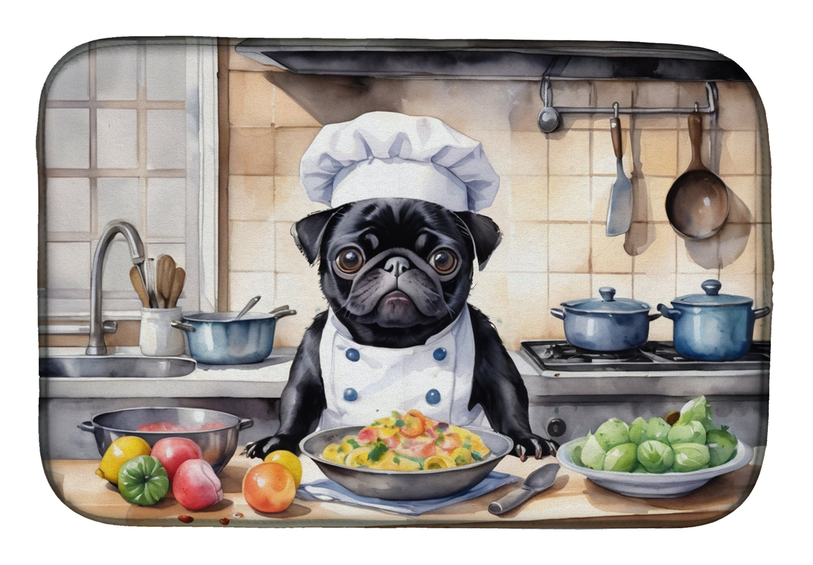 Buy this Pug The Chef Dish Drying Mat
