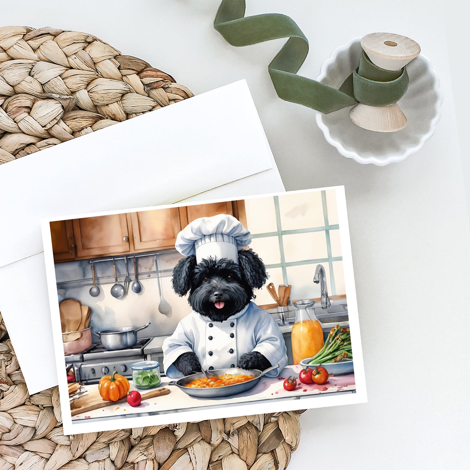Buy this Puli The Chef Greeting Cards Pack of 8