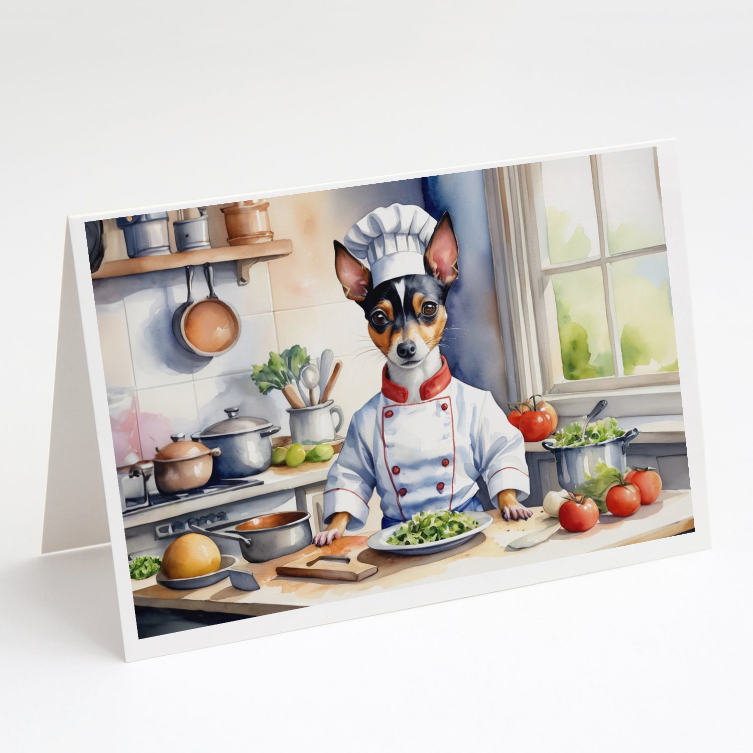 Buy this Rat Terrier The Chef Greeting Cards Pack of 8