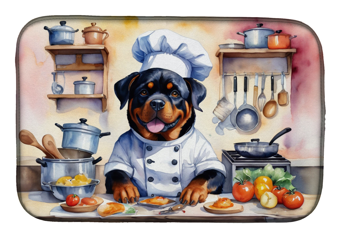 Buy this Rottweiler The Chef Dish Drying Mat