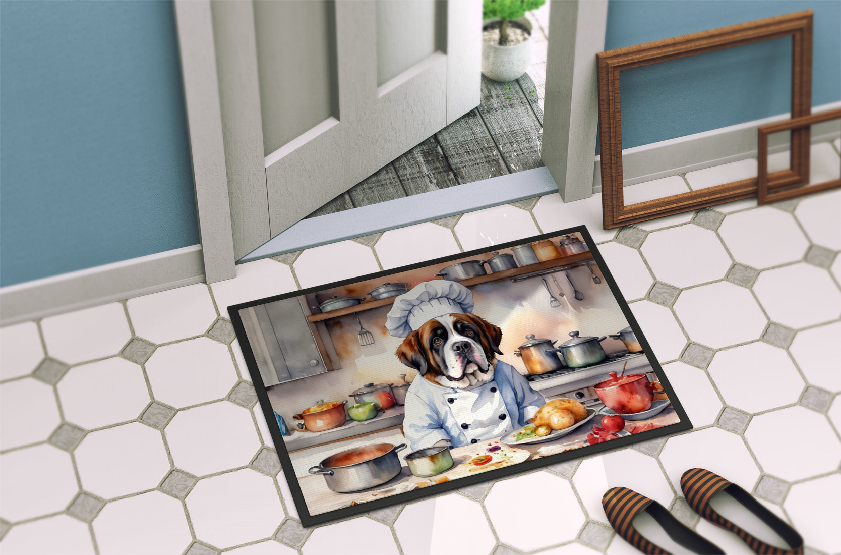 Saint Bernard The Chef Doormat