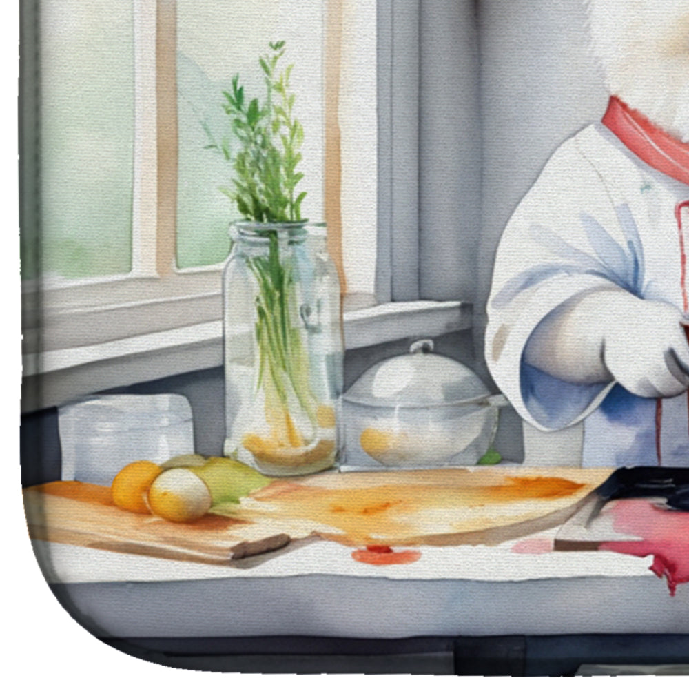 Samoyed The Chef Dish Drying Mat