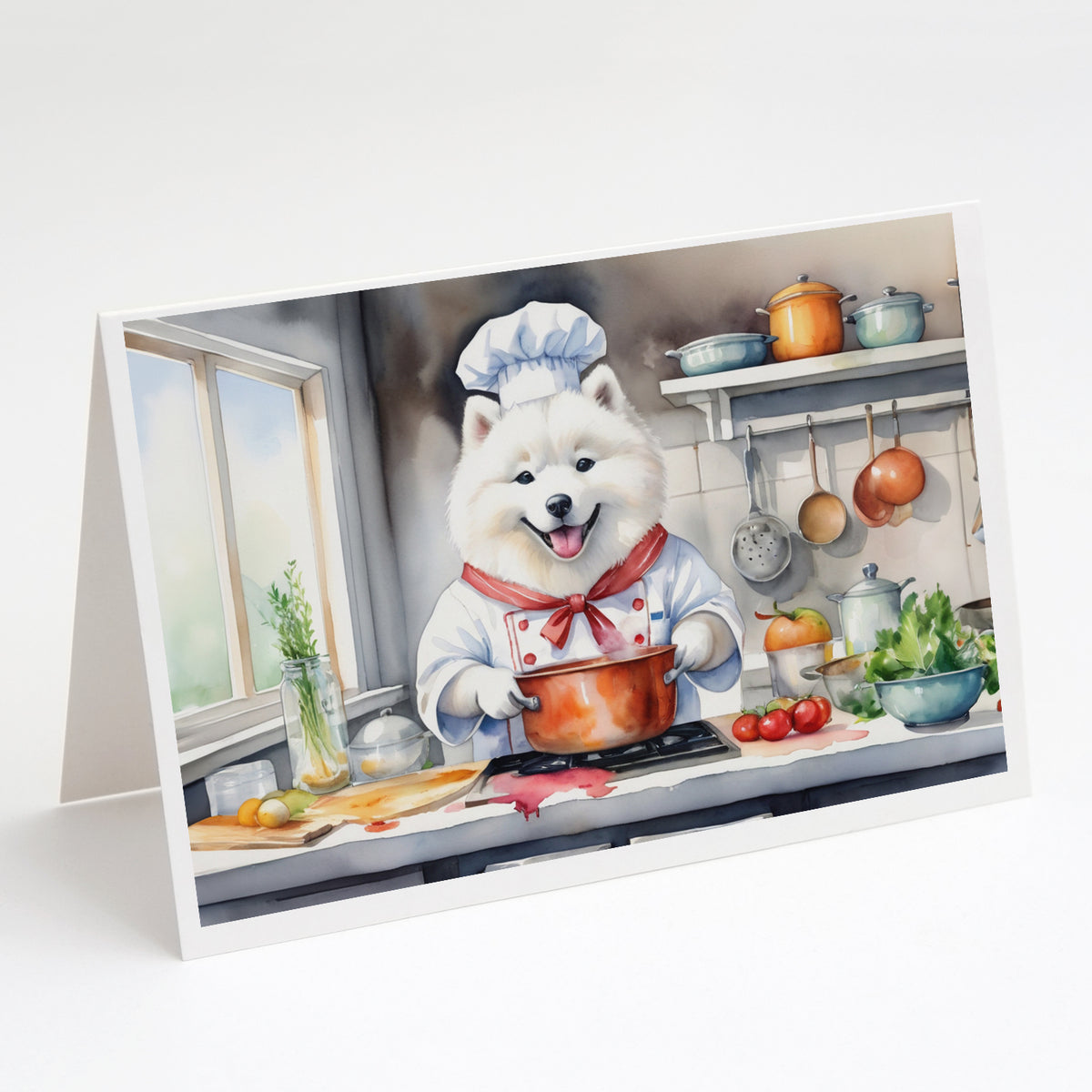 Buy this Samoyed The Chef Greeting Cards Pack of 8