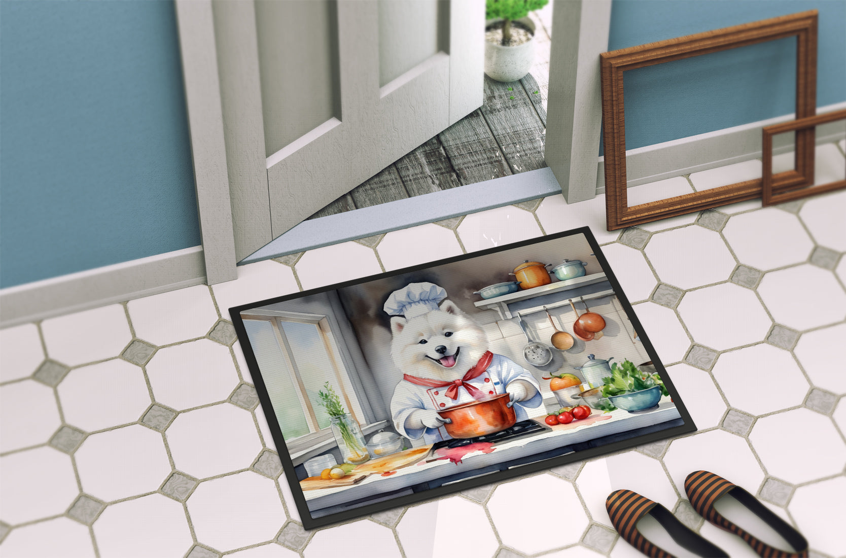 Samoyed The Chef Doormat