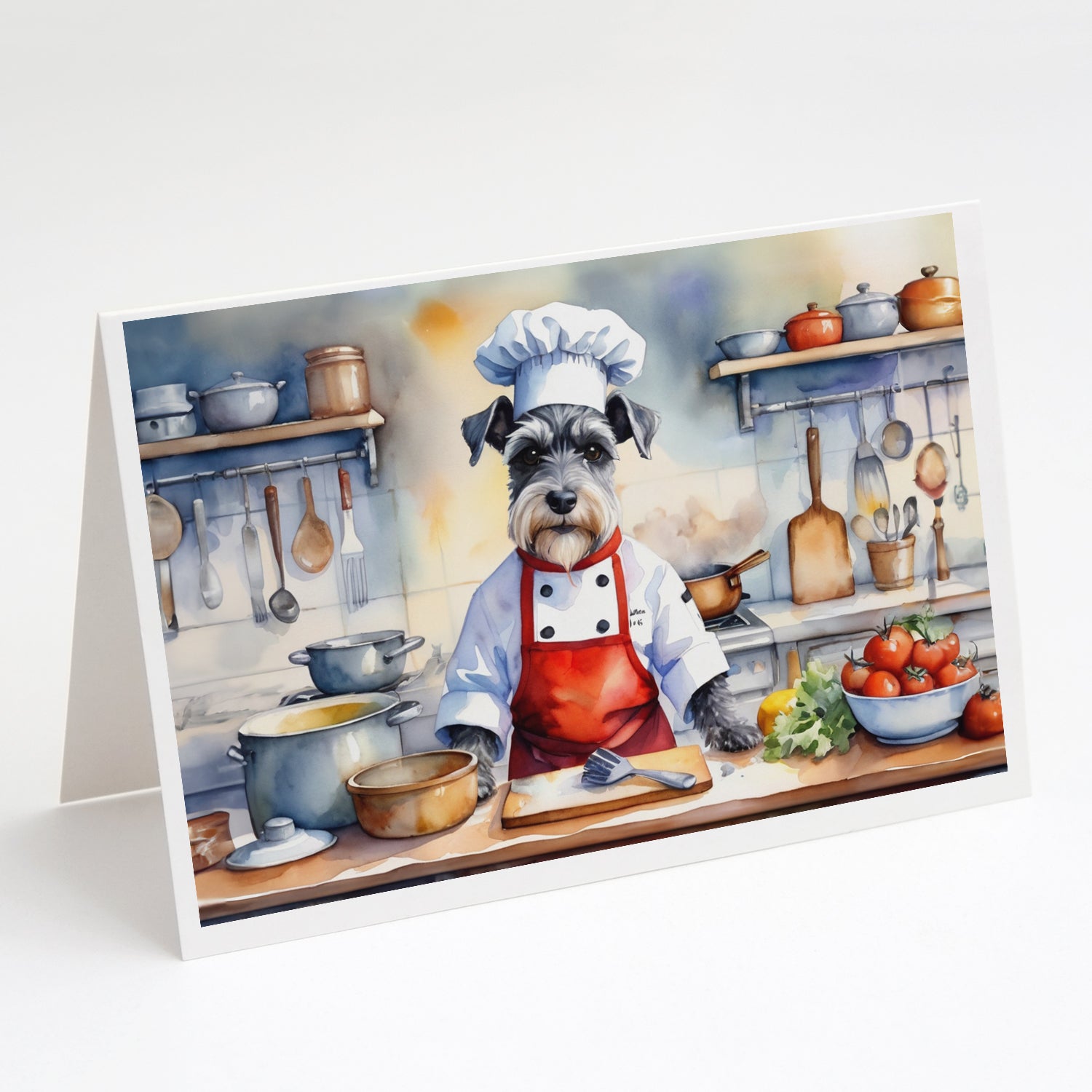Buy this Schnauzer The Chef Greeting Cards Pack of 8
