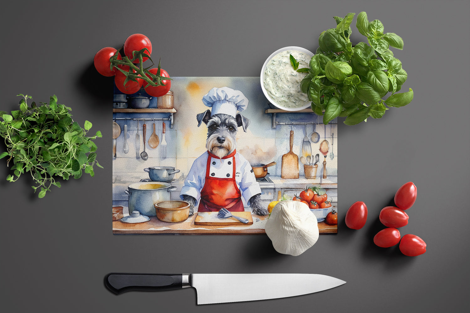 Buy this Schnauzer The Chef Glass Cutting Board