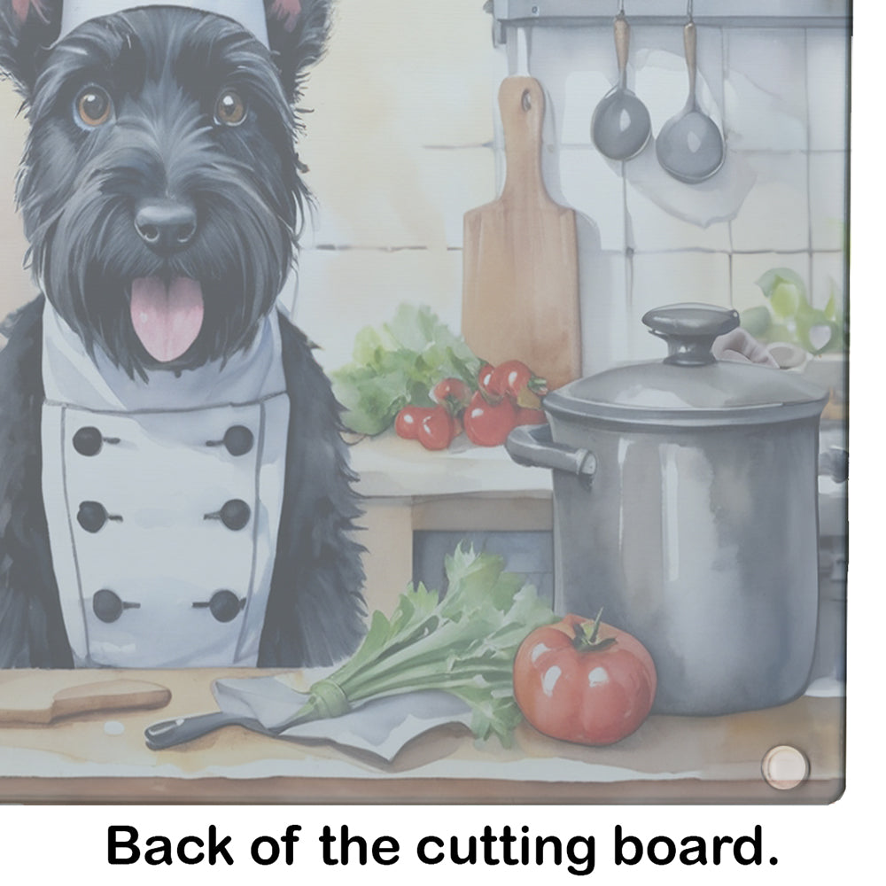 Scottish Terrier The Chef Glass Cutting Board