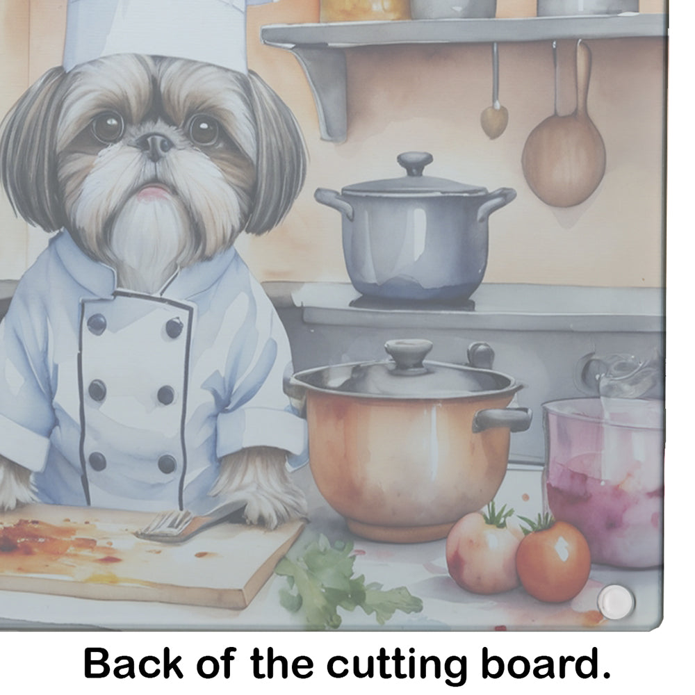 Shih Tzu The Chef Glass Cutting Board