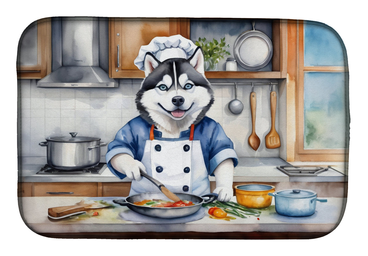 Buy this Siberian Husky The Chef Dish Drying Mat