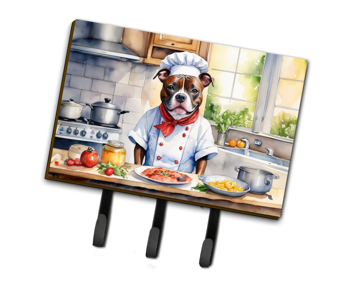 Buy this Staffordshire Bull Terrier The Chef Leash or Key Holder