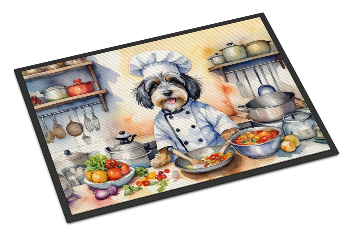 Caroline's Treasures Tibetan Terrier The Chef Doormat-24x36 Indoor / Outdoor Rug | Made in USA