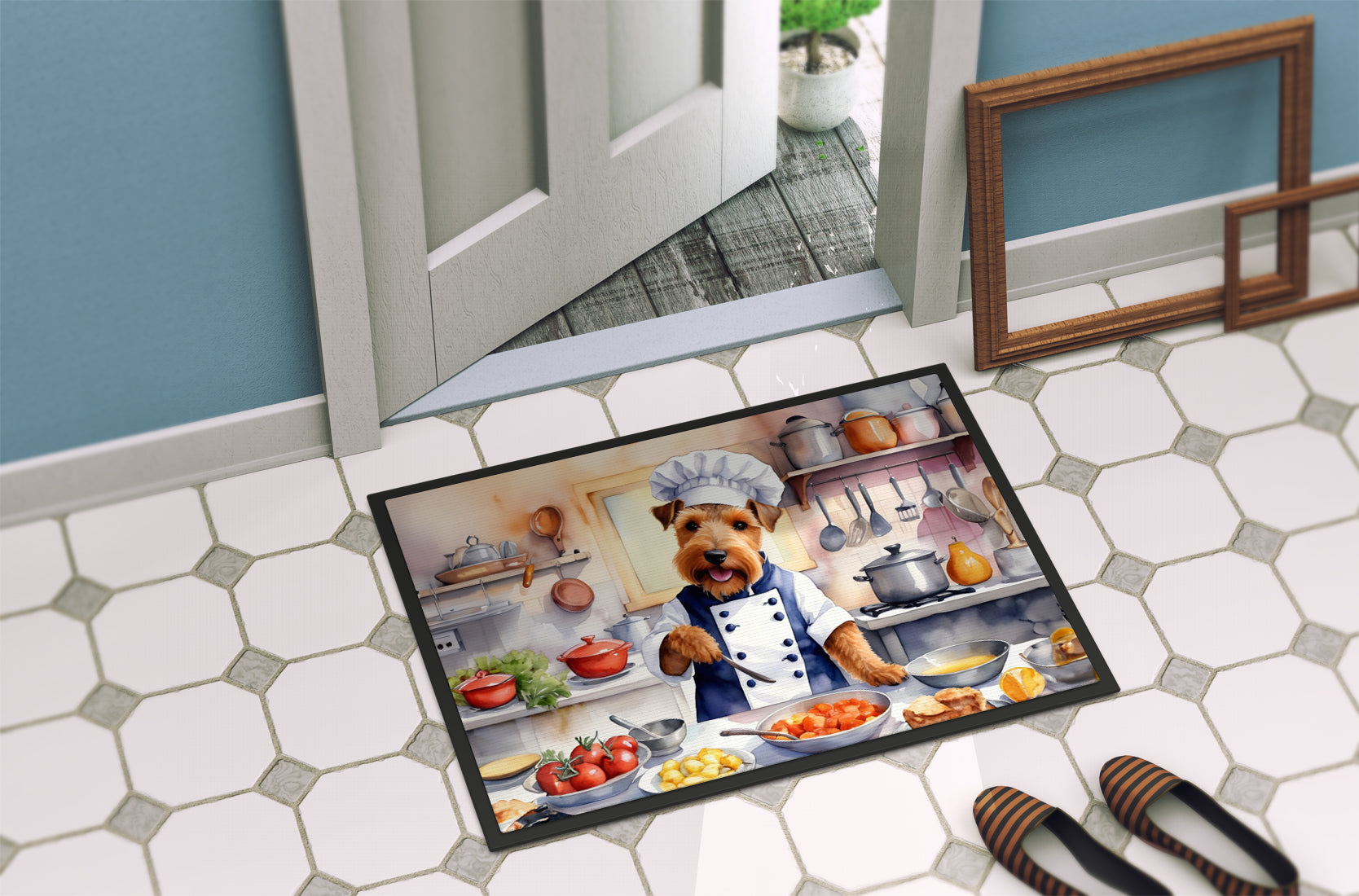 Welsh Terrier The Chef Doormat