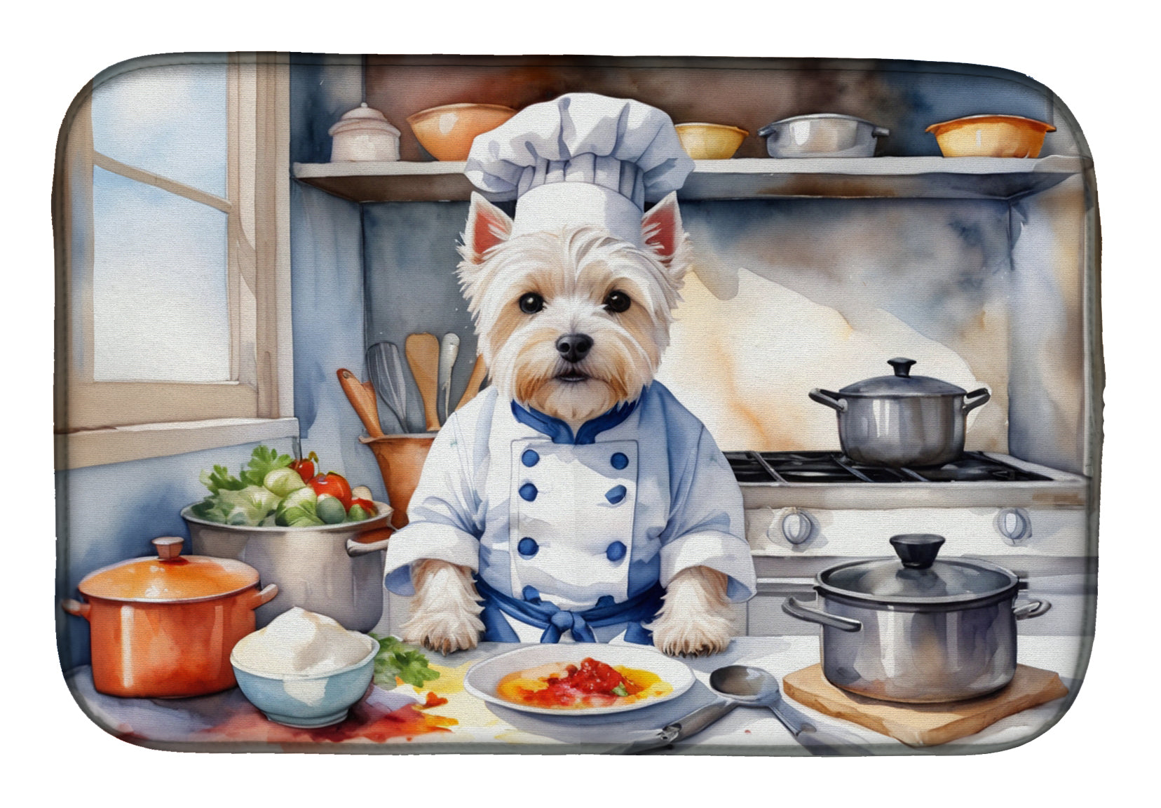 Buy this Westie The Chef Dish Drying Mat