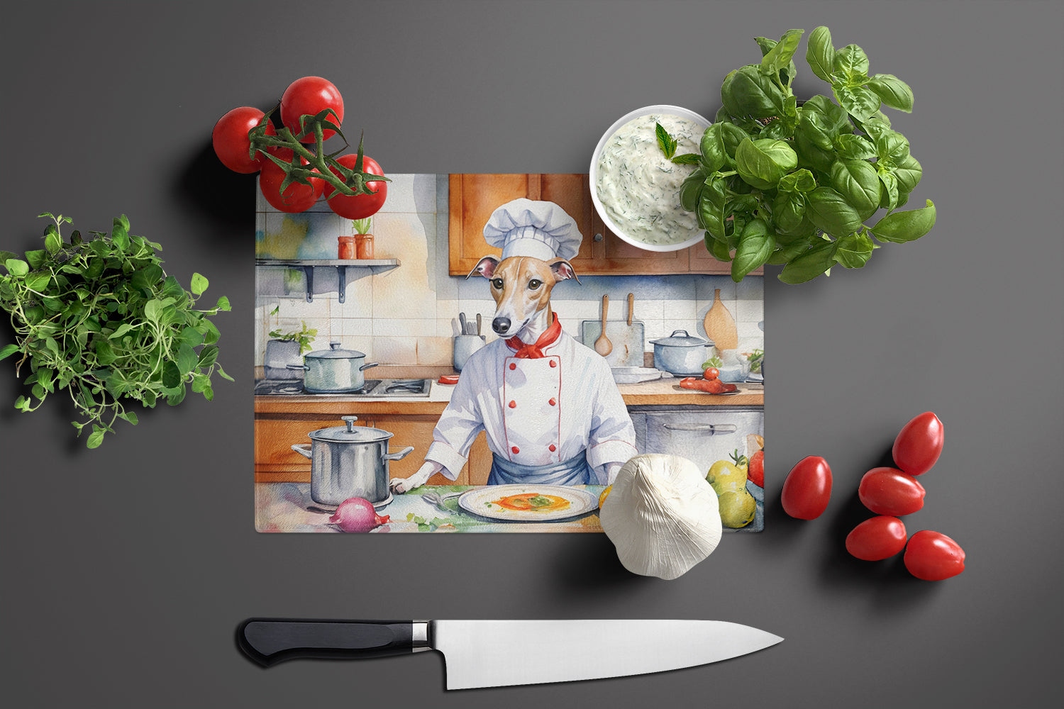 Whippet The Chef Glass Cutting Board