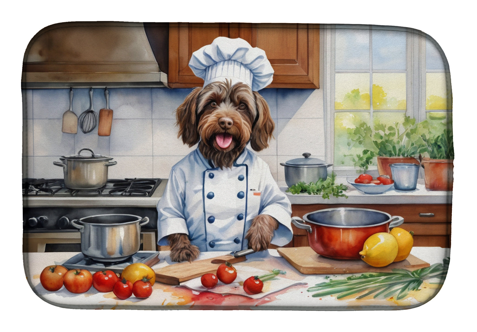 Buy this Wirehaired Pointing Griffon The Chef Dish Drying Mat