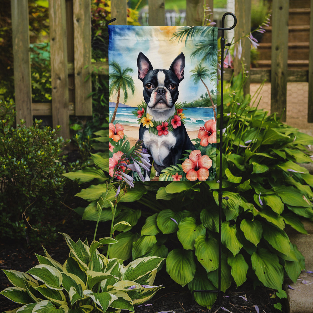 Buy this Boston Terrier Luau Garden Flag