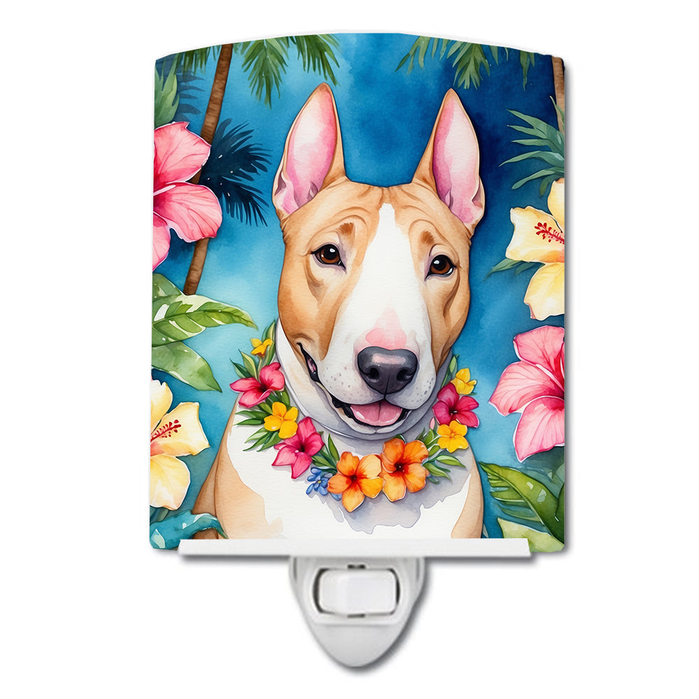 Buy this English Bull Terrier Luau Ceramic Night Light