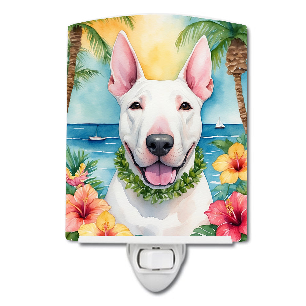 Buy this English Bull Terrier Luau Ceramic Night Light